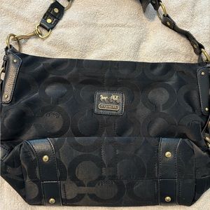 Black Coach handbag.